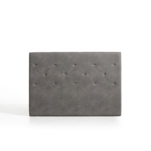 Cabecero zafiro para cama de 105 de tela gris 115x115x8. Matris