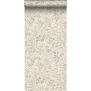 Borastapeter papel pintado flores silvestres beige y multicolor