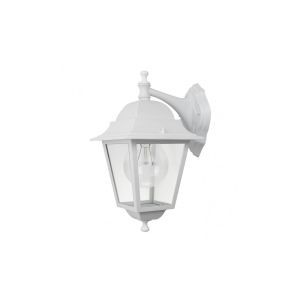 Spica outdoor wall light 1xe27 aluminium / crystal white