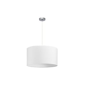CoLGante dori 3xE27 niquel/blanco regx50x50 cm sin difusor