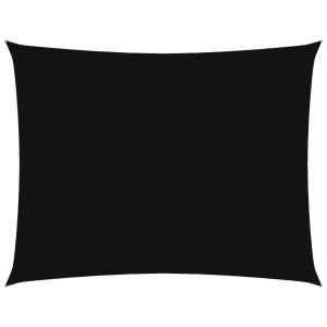 vidaXL toldo de vela rectangular tela oxford negro 3x6 m
