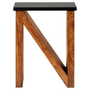 Mesa de centro neuss madera diseño 60 cm negro womo-design