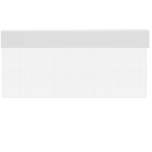 Cortina para puertas de PVC wave transparente / 90 x 210