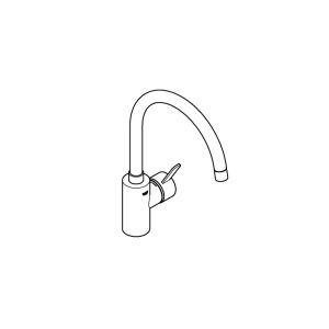 Grifo grohe eurosmart cosmo monomando caño alto 35.4 cm giratorio