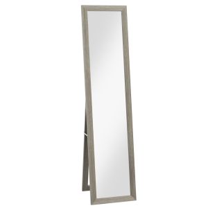 Espejo cuerpo entero 37x3.8x157 cm mdf, vidrio color gris Homcom