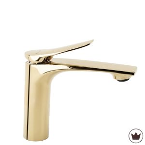 Rea grifo de lavabo premium vision gold low, 15,2x4,2x14 cm
