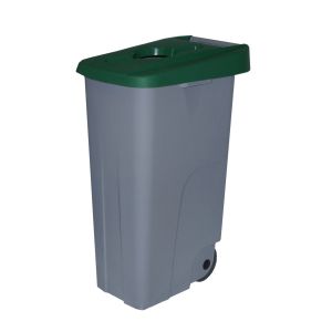 110 l - tapa abierta | verde | contenedor de basura denox  65, 85 y 110 -
