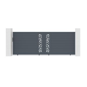 Puerta corredera de aluminio 4m sunny a.140cm