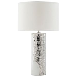 Lámpara de mesa aiken porcelana blanco