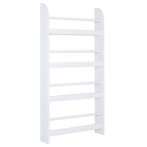 Librerías para pared 59x12x113cm pino, mdf color blanco Homcom
