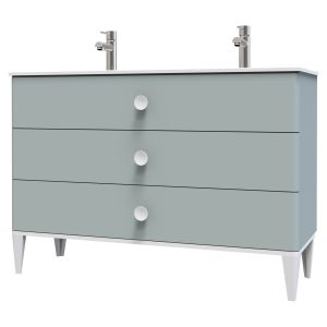 Ondee - mueble de baño nemoo lavabo plano - 120cm - lacado verde