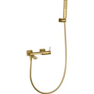 Kit baño/ducha monomando firenze oro cepillado [ imex® ]