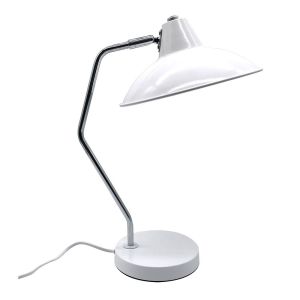 Elian desk lamp 1xe27 metal white