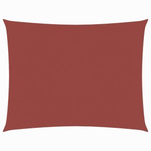 vidaXL toldo de vela rectangular tela oxford terracota 4x5 m