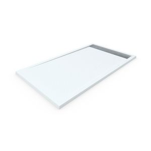 Plato de ducha resina con marco. Blanco ral: 9003 80x170cm