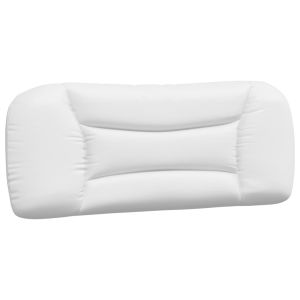vidaXL cabecero de cama acolchado cuero sintético blanco 100 cm