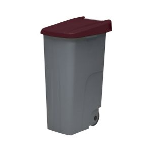 85 l - tapa cerrada | marrón | contenedor de basura denox  65, 85 y 110 -