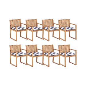 Silla de jardín azul marino sassari ii