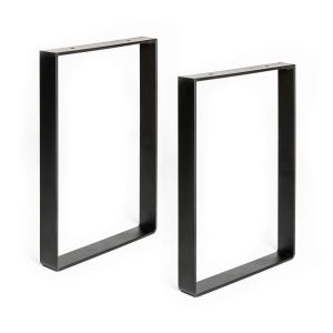 Pata de mesa rei 925 | 250x40x350 mm | negro poro | 2 uds. | acero