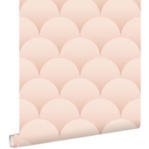 Estahome papel pintado arte deco rosa suave 50 x 900 cm