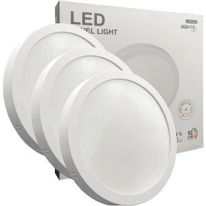 Pack x3 plafón LED circular 30w (300w), 3600lm, luz seleccionable 4cct