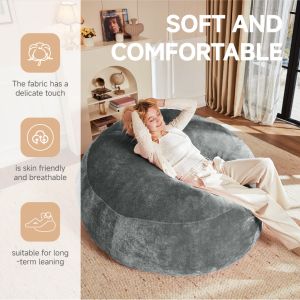 Sillón puff plegable espuma gris oscuro 1 plaza