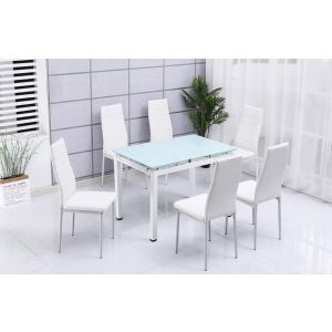 Mesa extensible cristal templado 170x70cm