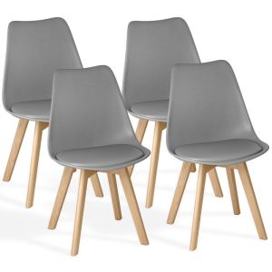 Silla - bealife - pie de madera maciza - pie antideslizante y resistente a