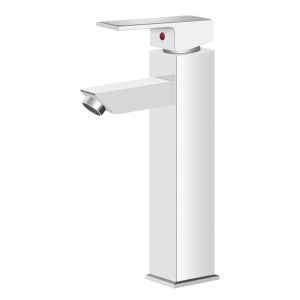 Grifo lavabo caño alto monomando, cromo