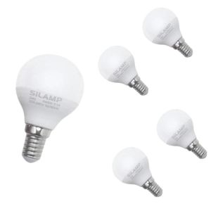 Bombilla LED e14 8w 220v g45 300° (pack de 5) - blanco neutro 400