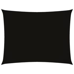 vidaXL toldo de vela rectangular tela oxford negro 2,5x3,5 m