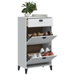 Mueble zapatero viken madera de ingeniería blanco