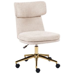 Silla de escritorio granby bouclé beige claro