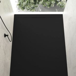 Plato de ducha resina cover negro  90x100cm