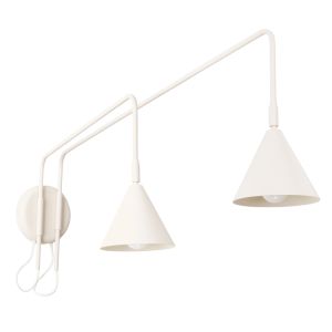Apliques nox 2 beige acero 150x30x80cm