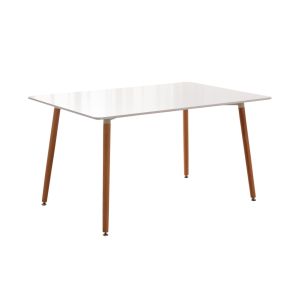 Mesa nordica de comedor o cocina moritz 140cm blanco