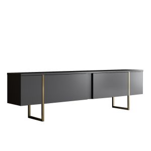 Mueble para la tele de madera <<luxe>> - 180 x 30 x 50 cm - dorado
