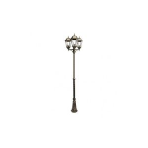 Regulus street light 3xe27 aluminium / crystal black