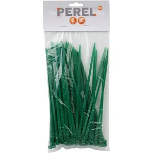 Abrazaderas - 4.8 x 190mm - verde - resistente a los uv - paquete de 100