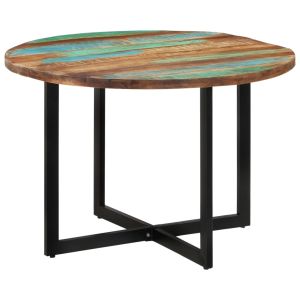 Mesa de comedor madera maciza reciclada 110x75 cm oif638657