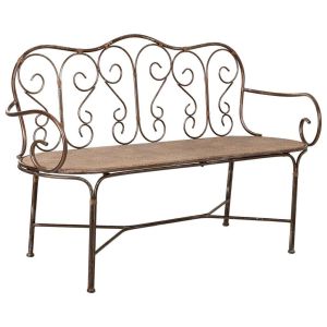Banco de metal 146.69x55.25x45.09/89.54h cm