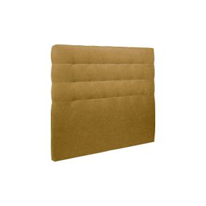 Cabecero acolchado de 140 cm - lona natté amarilla - amarillo