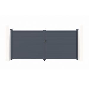 Puerta batiente de aluminio soldado eiger 3,5m h.180cm