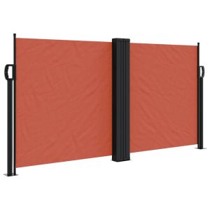 vidaXL toldo lateral retráctil terracota 120x600 cm