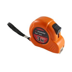 Flexometro abs 3 x16 m con click y freno  en blister