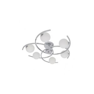 Lampara plafon conil cromo  63cm