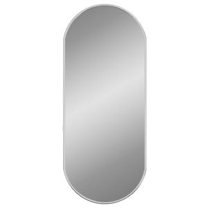 vidaXL espejo de pared ovalado plateado 60x25 cm