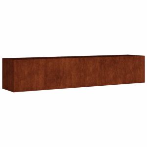 vidaXL jardinera acero corten 200x40x40 cm