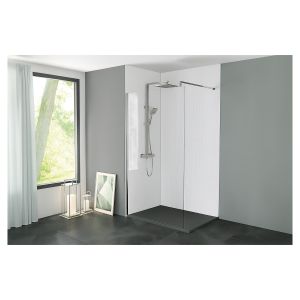 Ondee - kit  paneles murales esquina  terrazo 120cm perfil negro