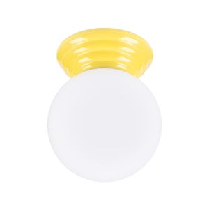 Lámpara de techo zori 1 amarillo cerámica/vidrio vidriado 12x12x16cm